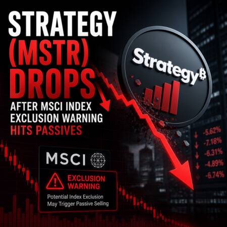 Strategy (MSTR) Drops After MSCI Index Exclusion Warning Hits Passives Strategy (Mstr) Drops After Msci Index Exclusion Warning Hits Passives