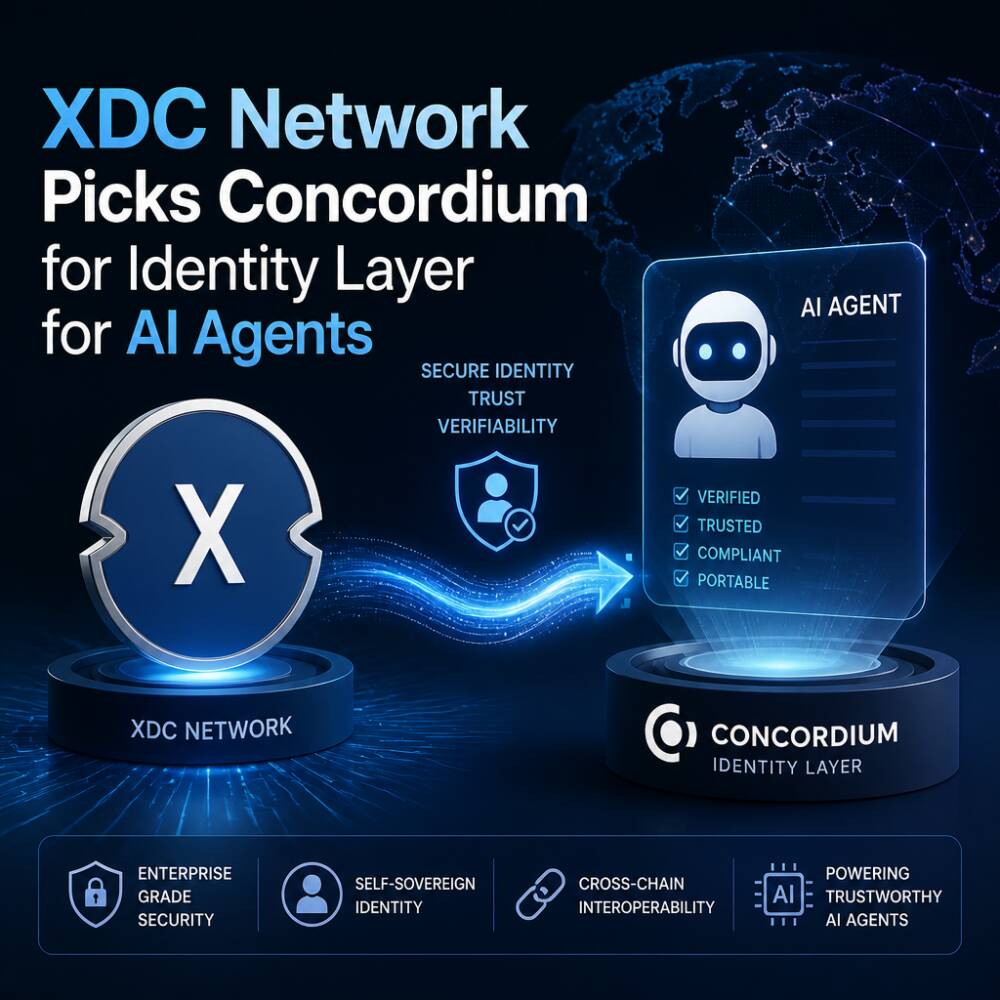 XDC Network Picks Concordium for Identity Layer for AI Agents Xdc Network Picks Concordium For Identity Layer For Ai Agents